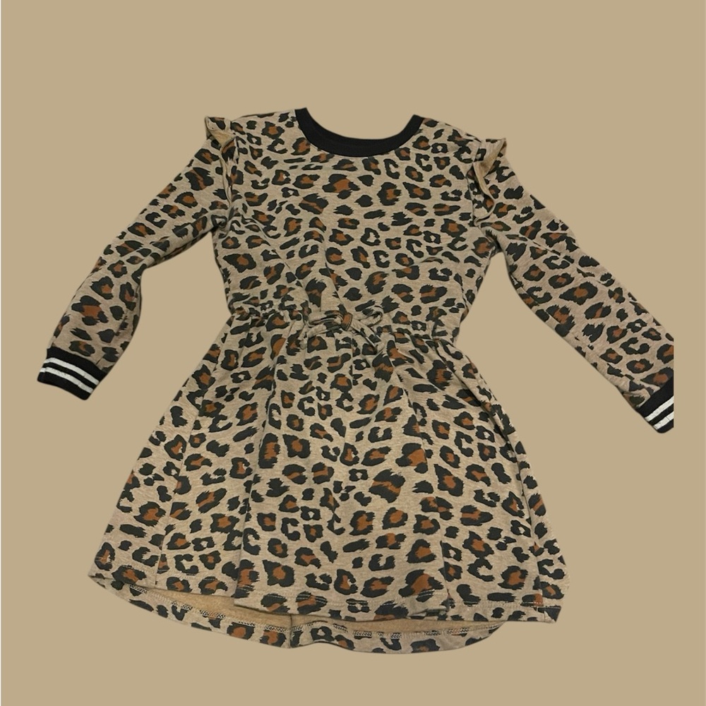 Epic Threads Leopard Print Dress with Black Trim